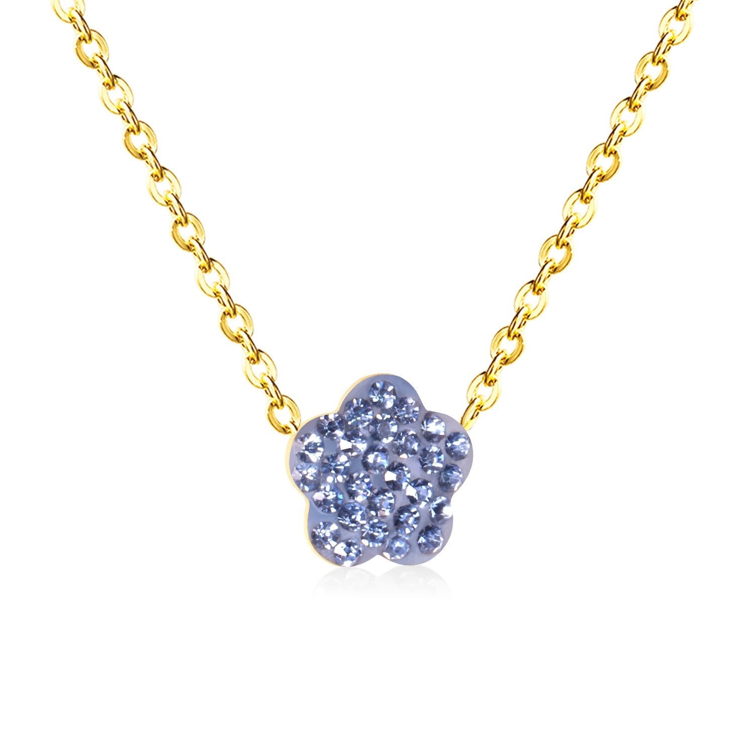 Bloemenklei hanger ketting