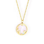 Round Star Shell Pendant Necklace