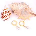 Koreaanse statement drop dangle parel oorbellen 