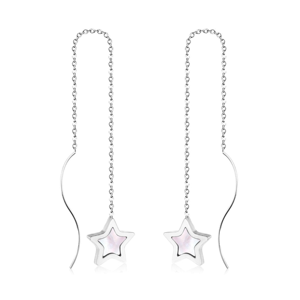 Koreaanse stijl ster schelp oorbellen 