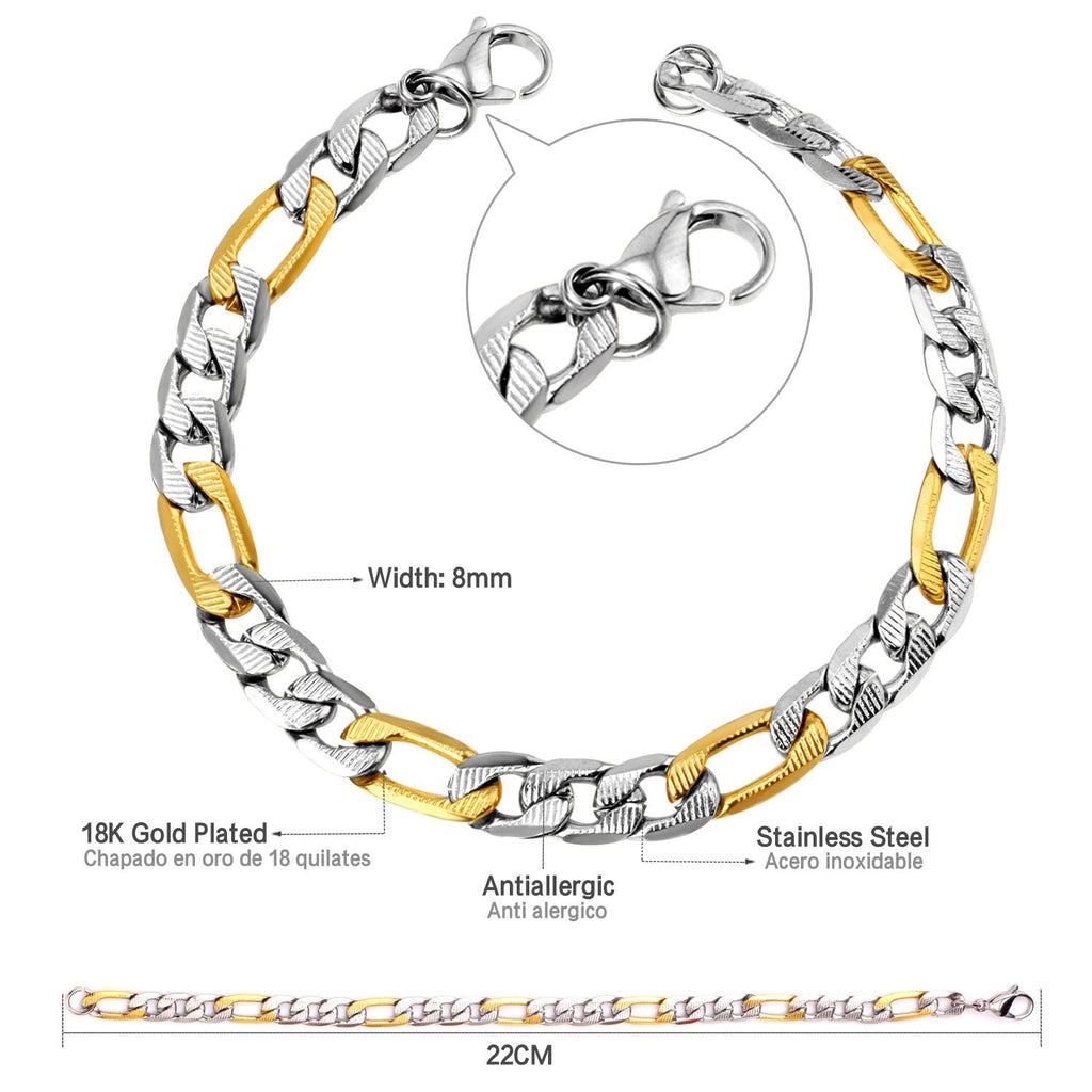 Gold Cuban Link Chain Bracelet