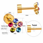 Mini Hart Ster Oorbellen 