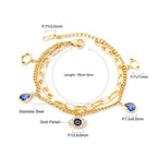 Dikke armband met gouden hartbedel 