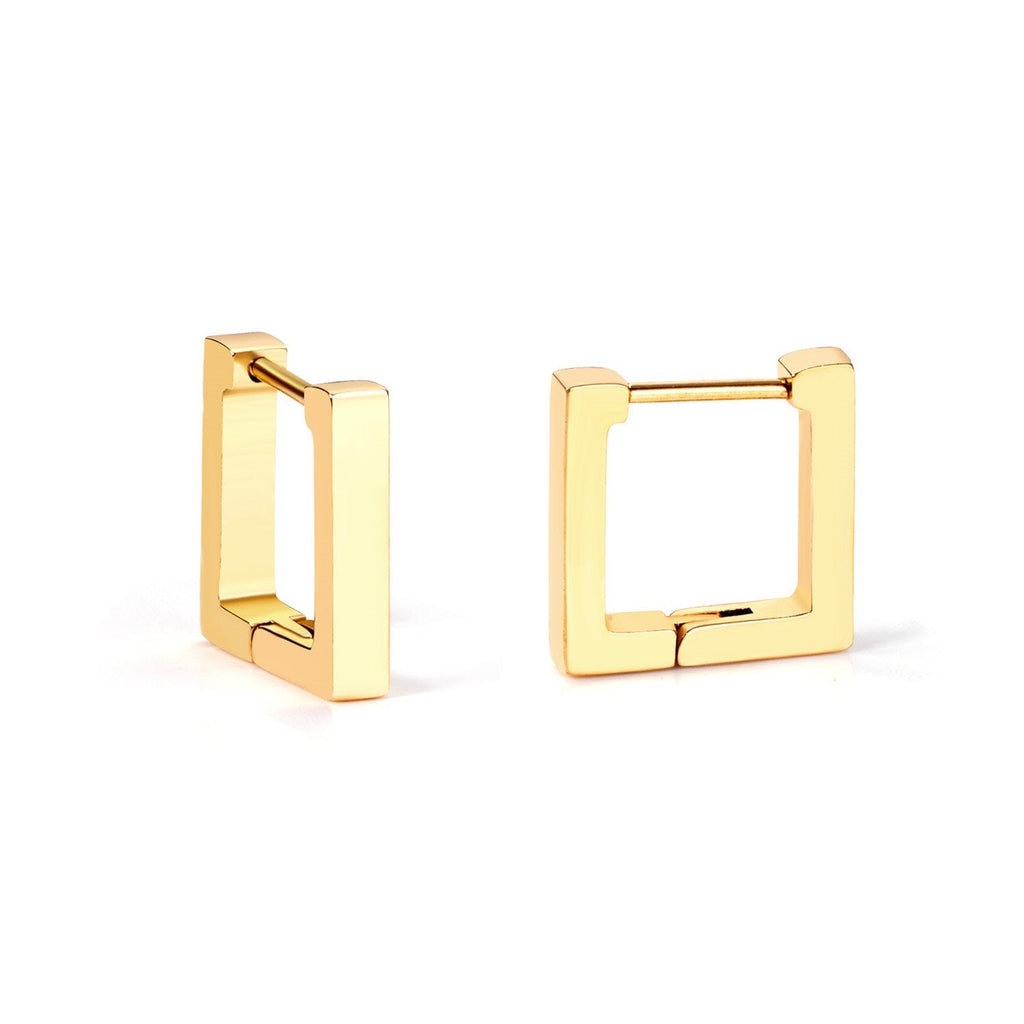 Gold Geometric Hoop Earrings