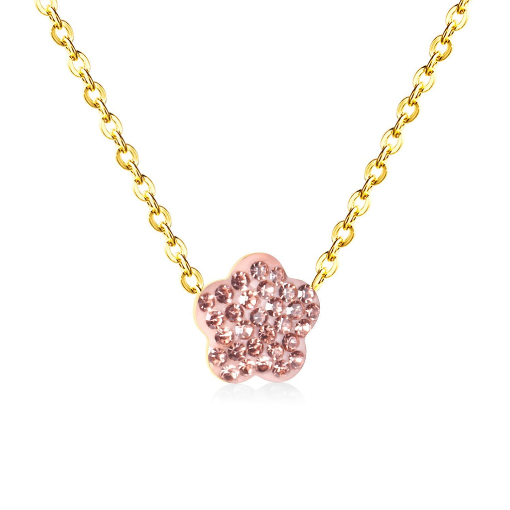 Bloemenklei hanger ketting