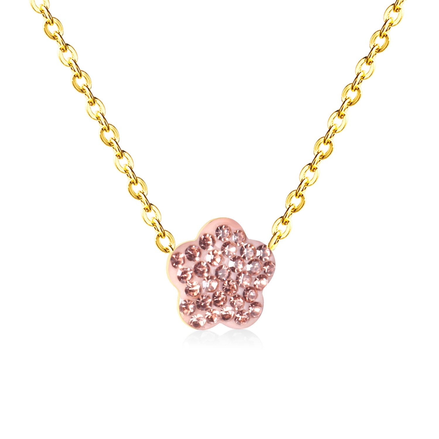 Bloemenklei hanger ketting