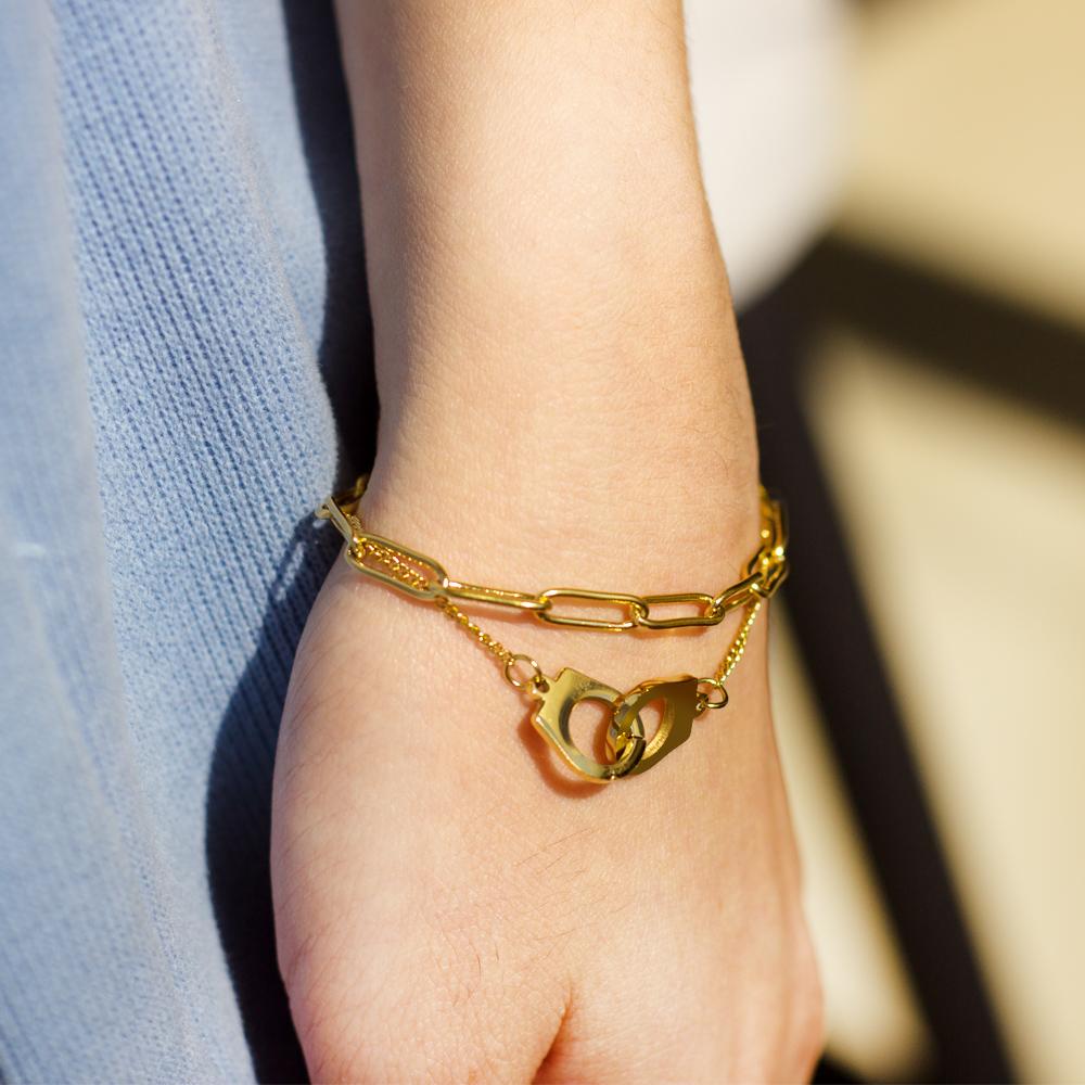 Vintage meerlaagse roestvrijstalen armband 