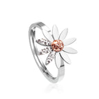 Trendy Flower Rhinestone Ring