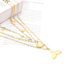 Schelpvisstaart &amp; Ster Meerlaagse Ketting