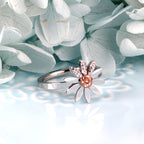 Trendy Flower Rhinestone Ring
