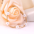 Adjustable Imitation Pearl Bracelet