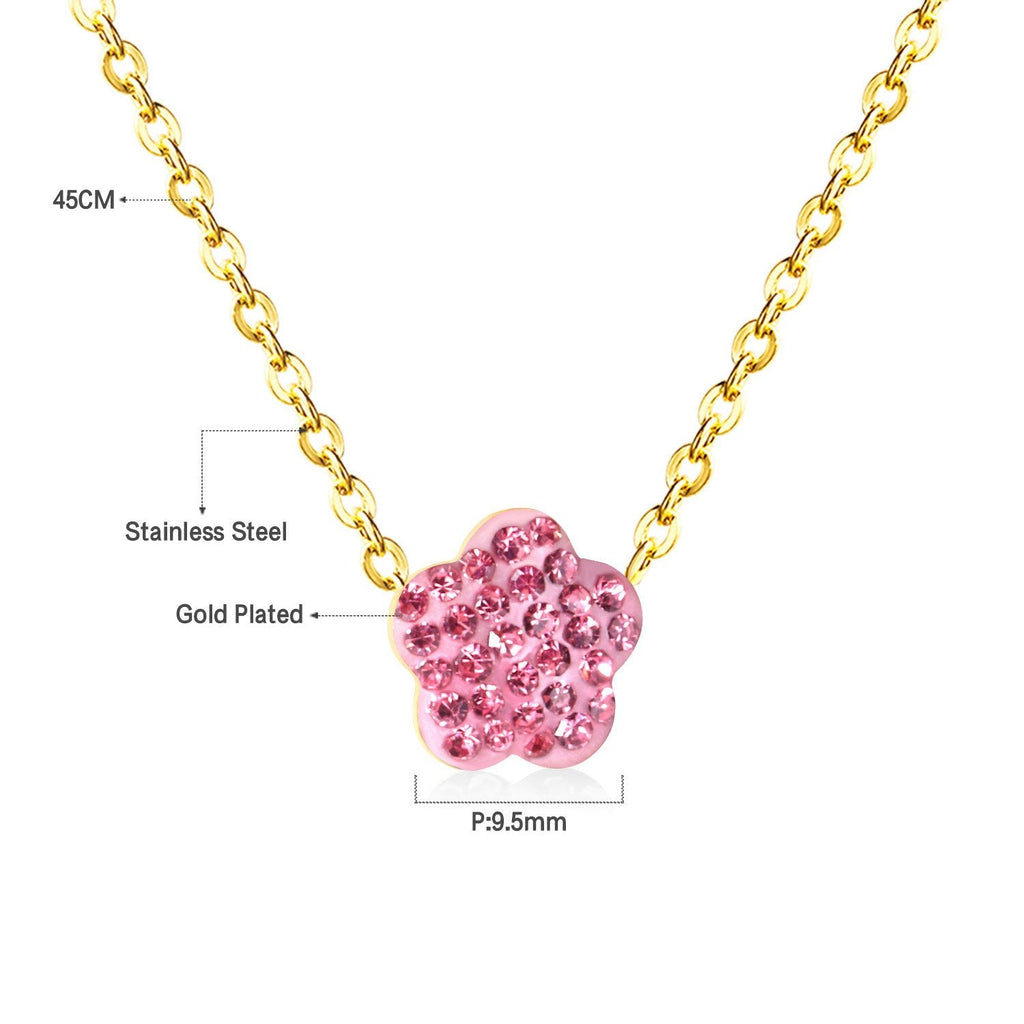 Bloemenklei hanger ketting