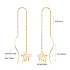 Koreaanse stijl ster schelp oorbellen 