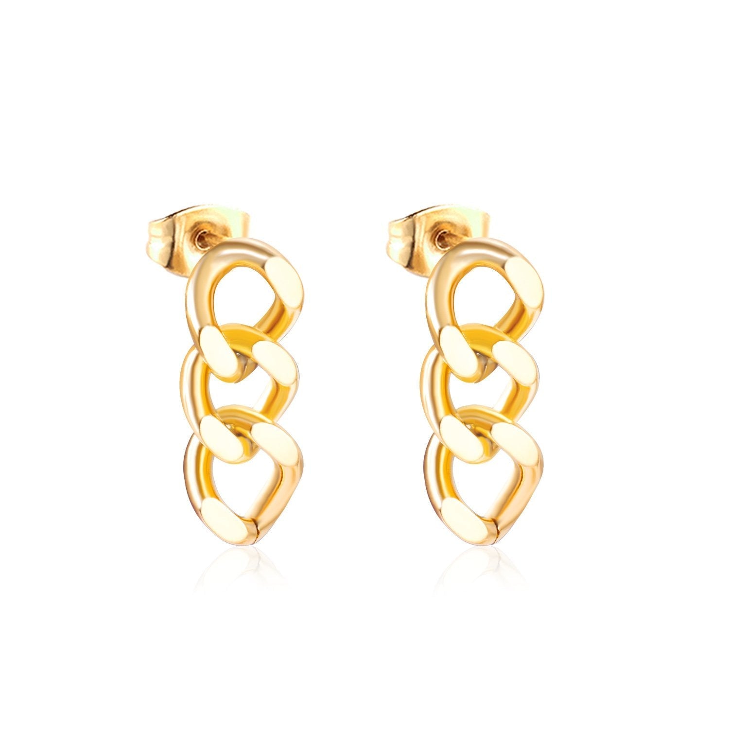 Kettinghanger Punk Stud Oorbellen 