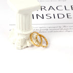 Geometric Cubic Zirconia Gold Ring