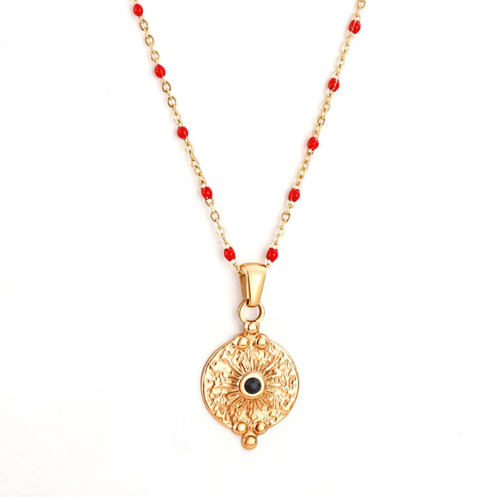 Ronde geluksster hanger ketting 