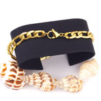 Gold Cuban Link Chain Bracelet