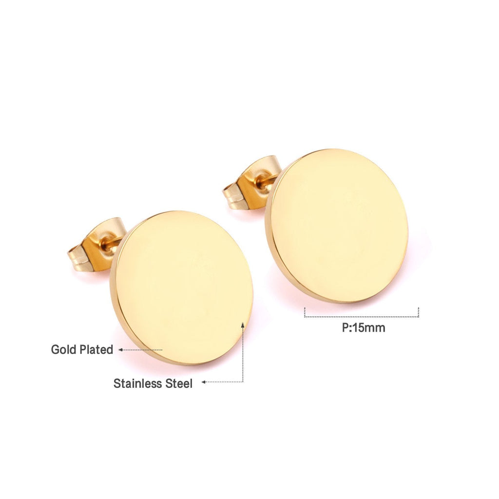 Eenvoudige ronde oorbellen 