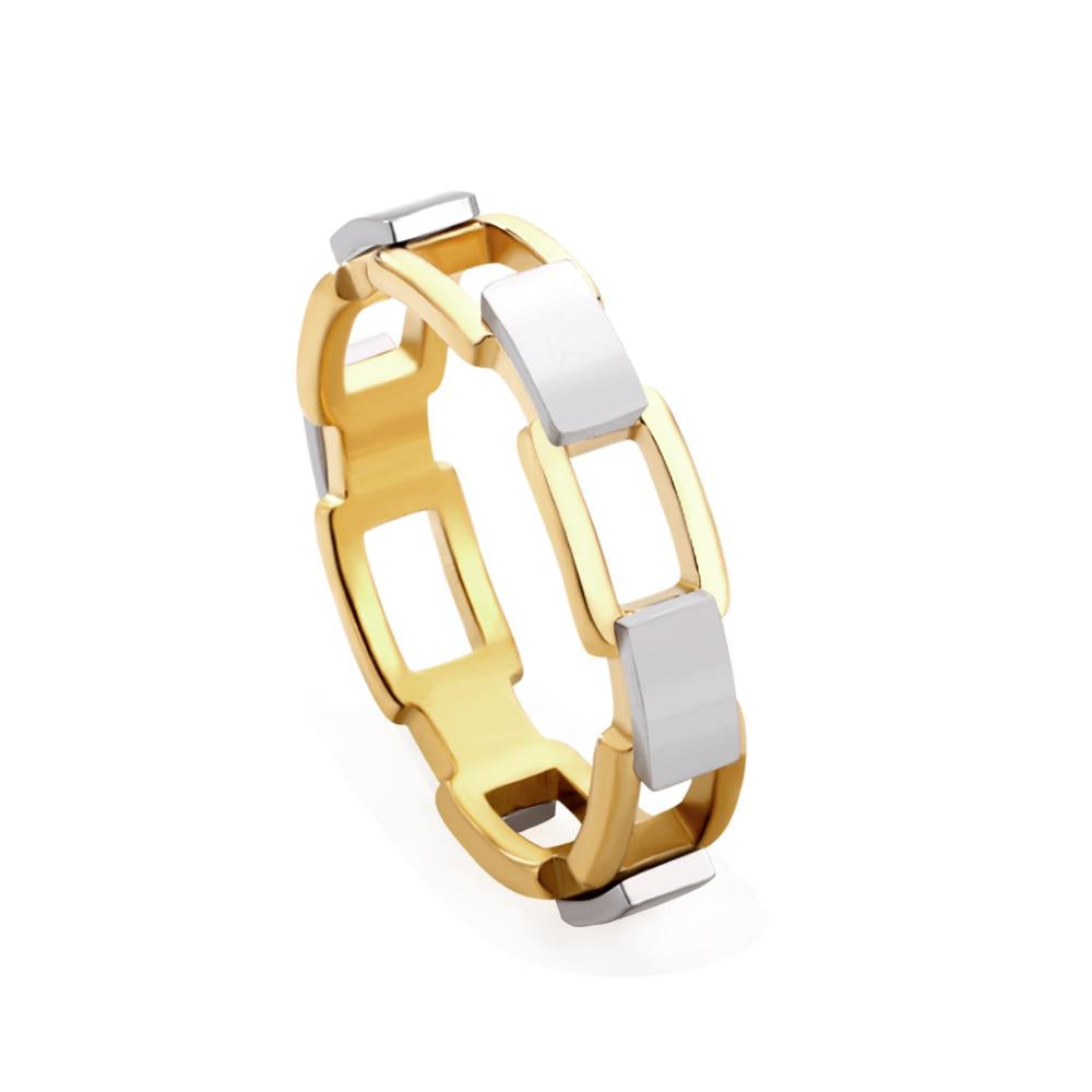 Ring in de vorm van een bloksteek 