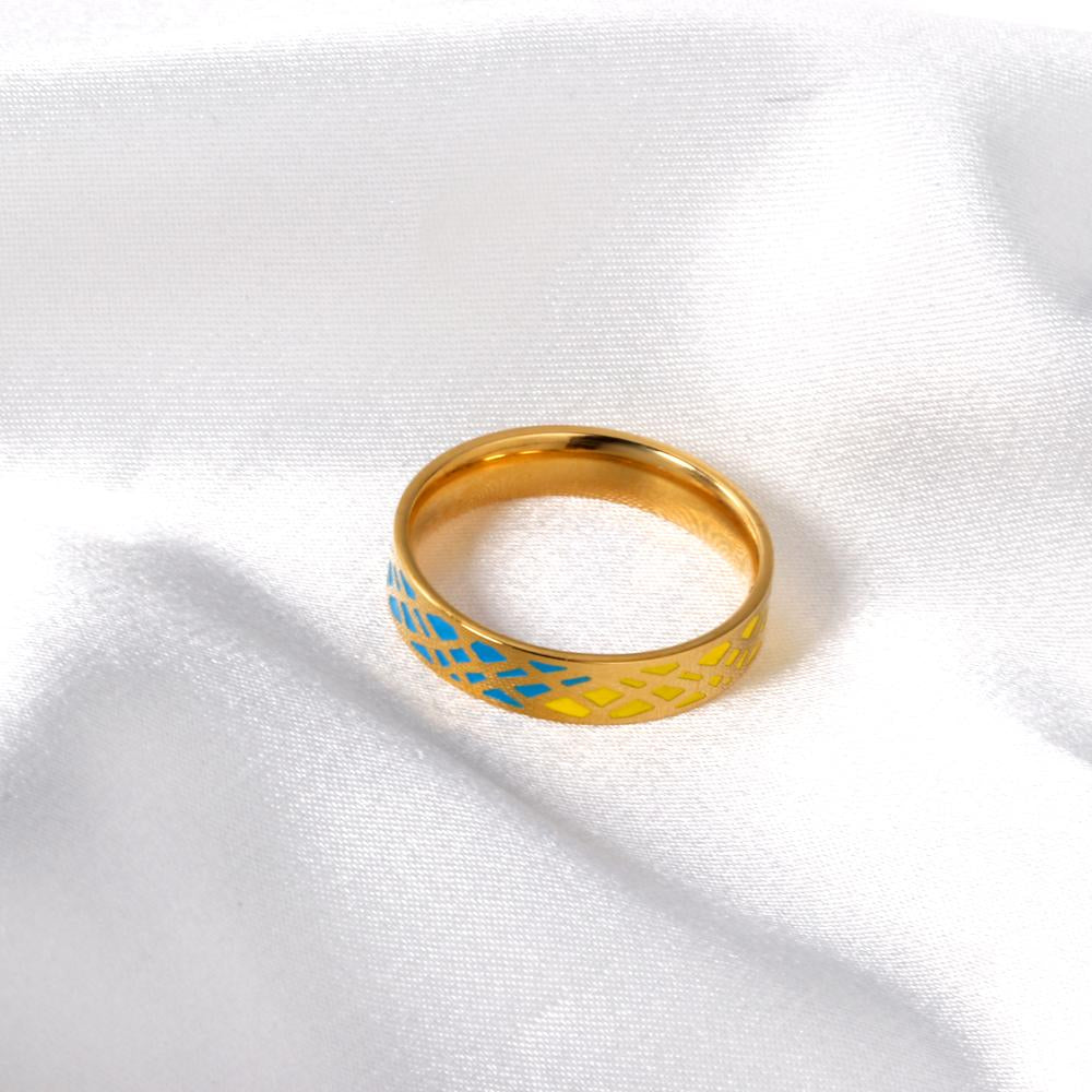 Gemengde kleuren trouwring 