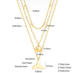 Schelpvisstaart &amp; Ster Meerlaagse Ketting