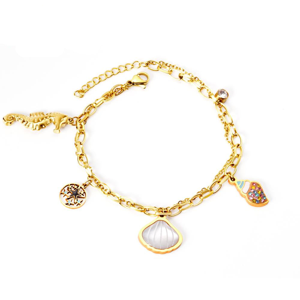 Schelp Oceaan Bedelarmband