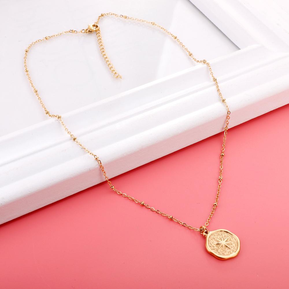 Ronde geluksster hanger ketting 