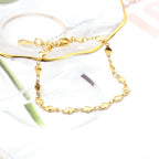 Heart Charm Chain Bracelet Gold