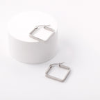 Grote vierkante hoepeloorbellen