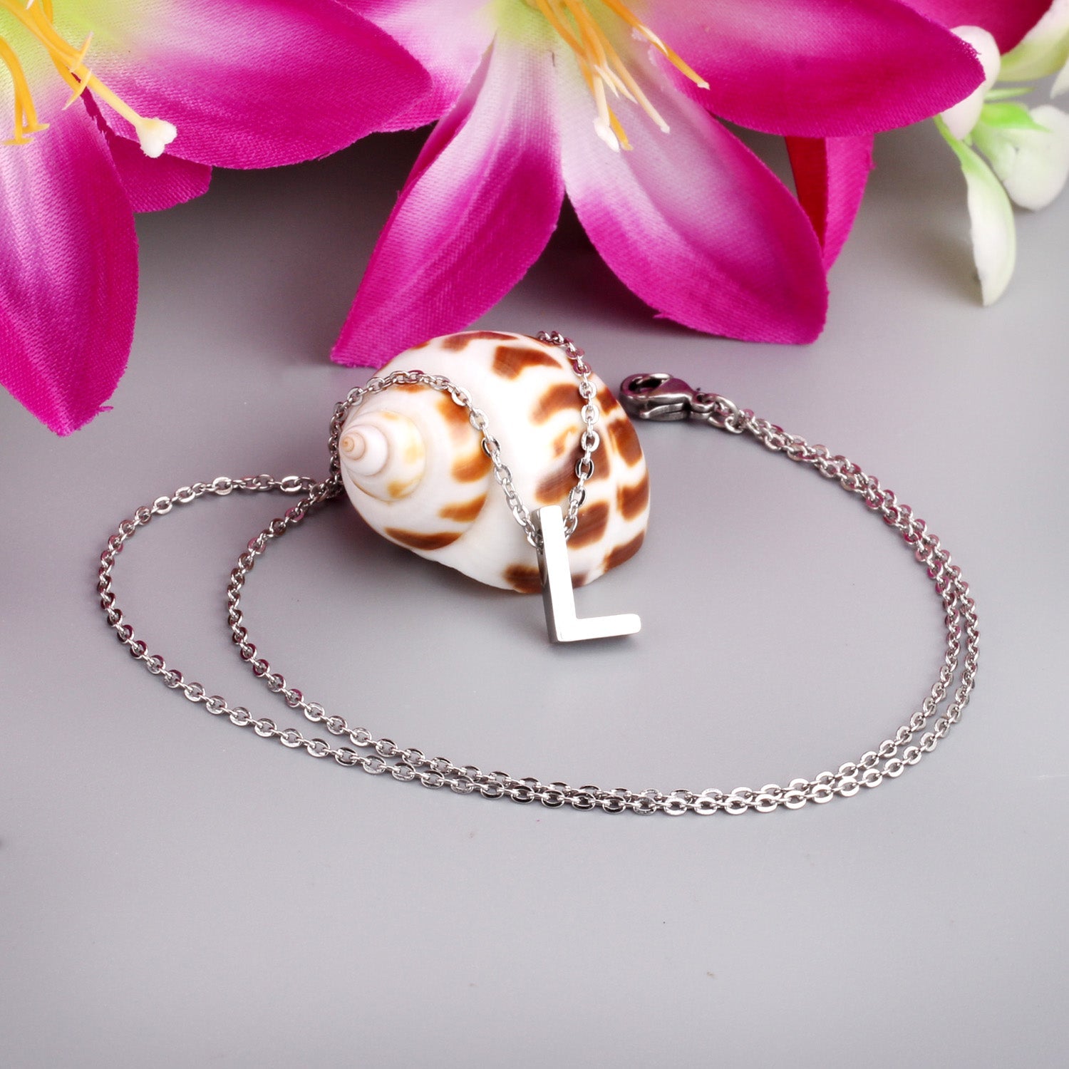 Alfabet initiaal hanger ketting