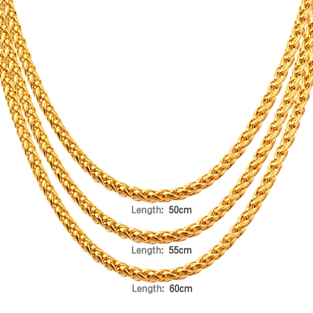 7 mm Cubaanse schakelketting en armbandset