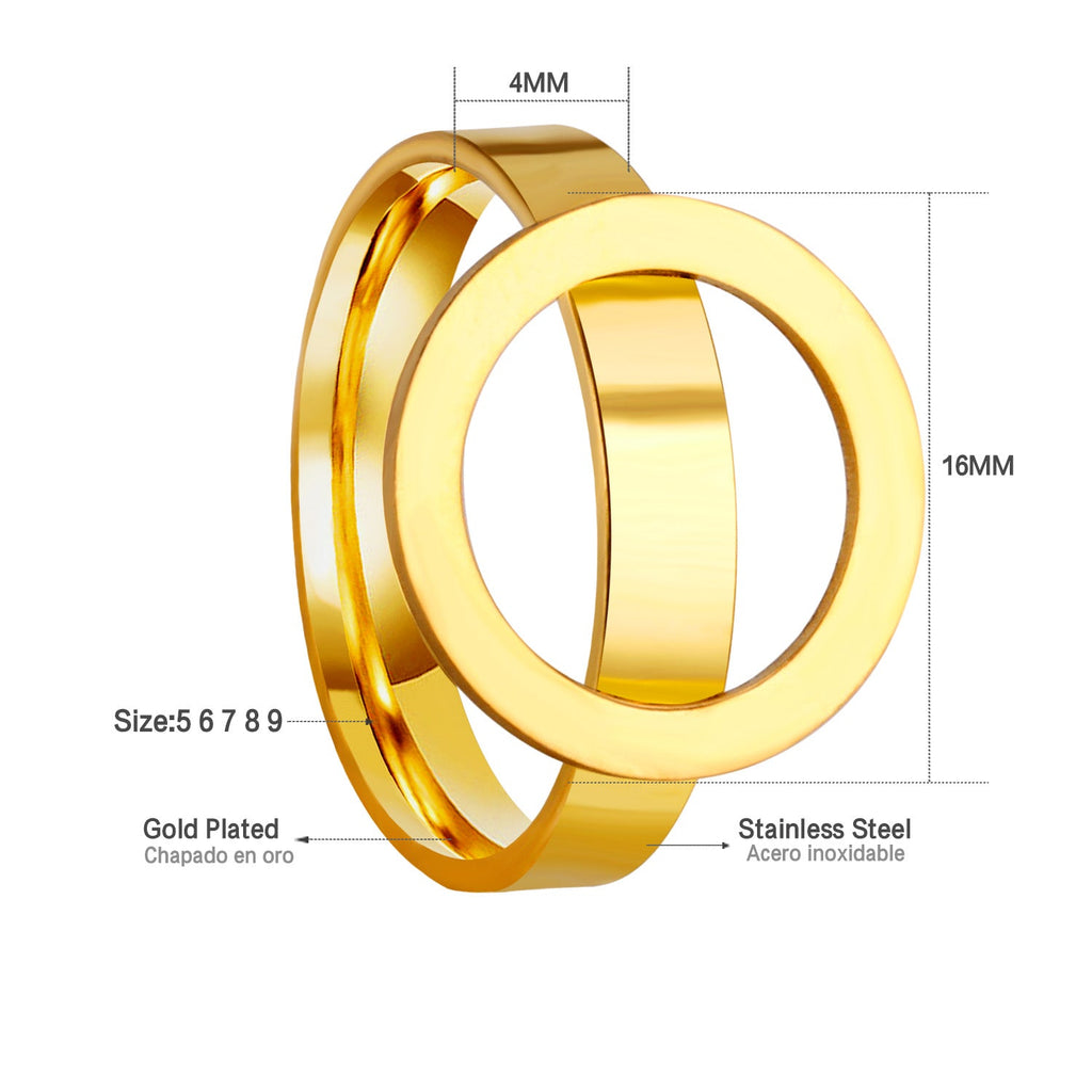 Exaggerated Textured Personalized Ring