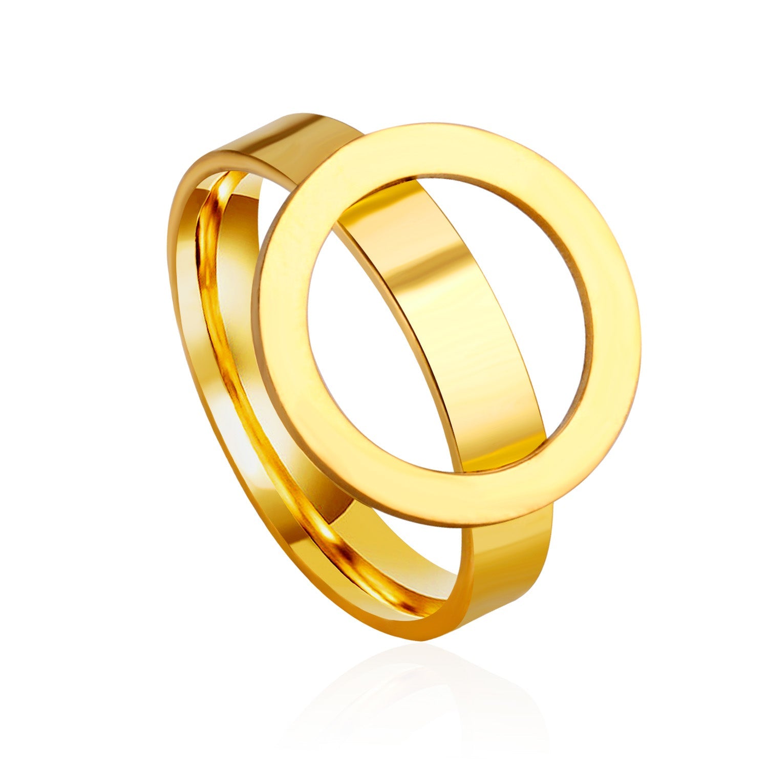 Overdreven getextureerde gepersonaliseerde ring