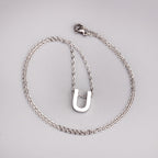 Alfabet initiaal hanger ketting