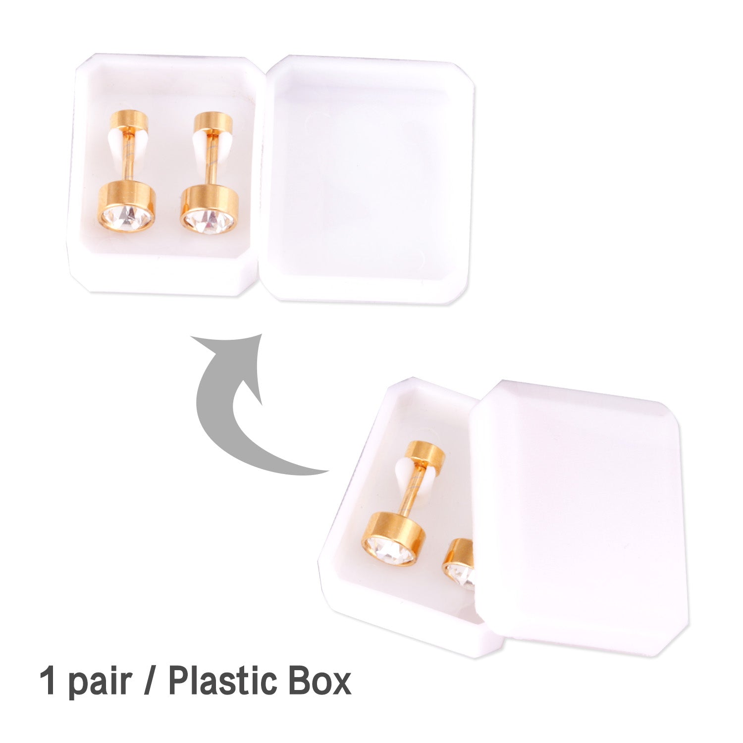 Cilindrische witte diamantschroefpluggen